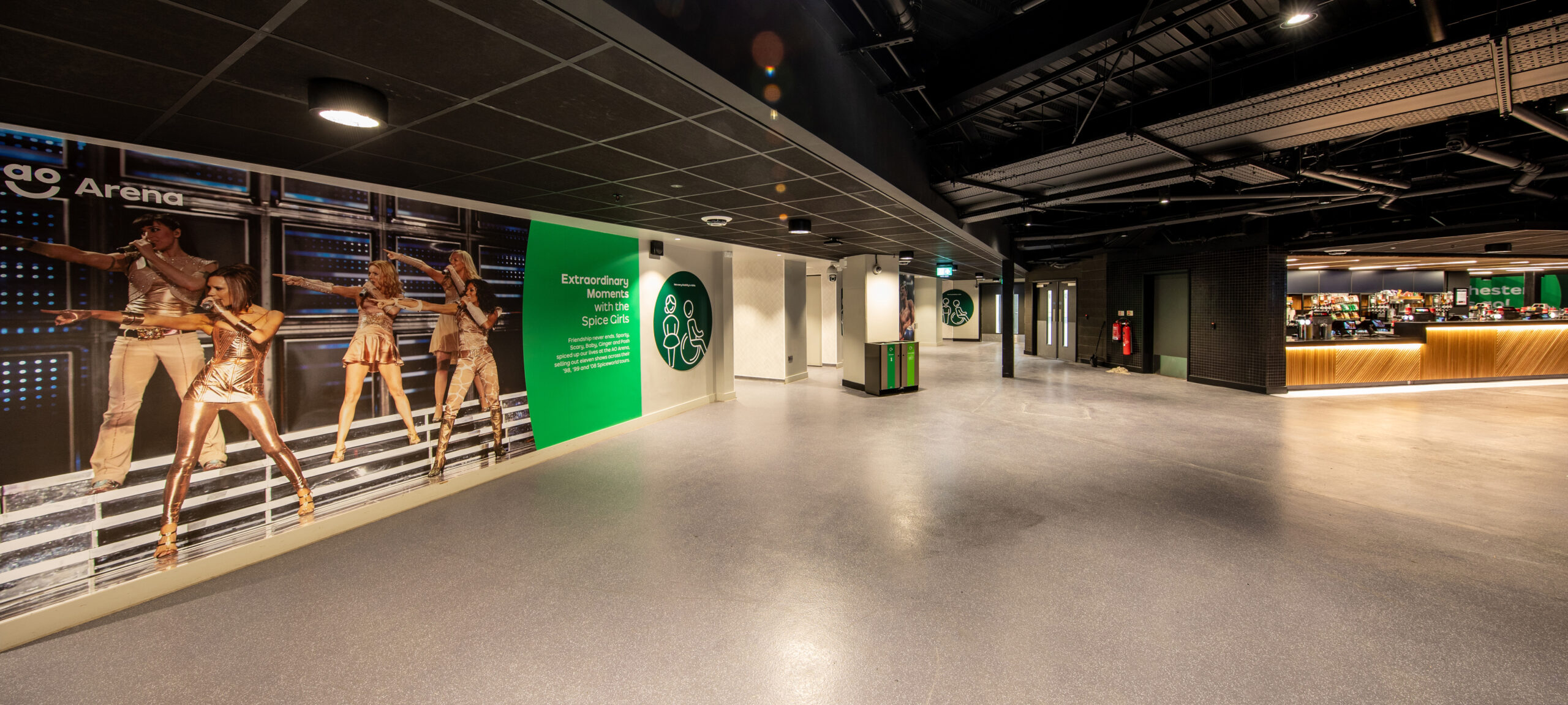 Acrylicon D&eacute;cor in the foyer at Manchester AO Arena