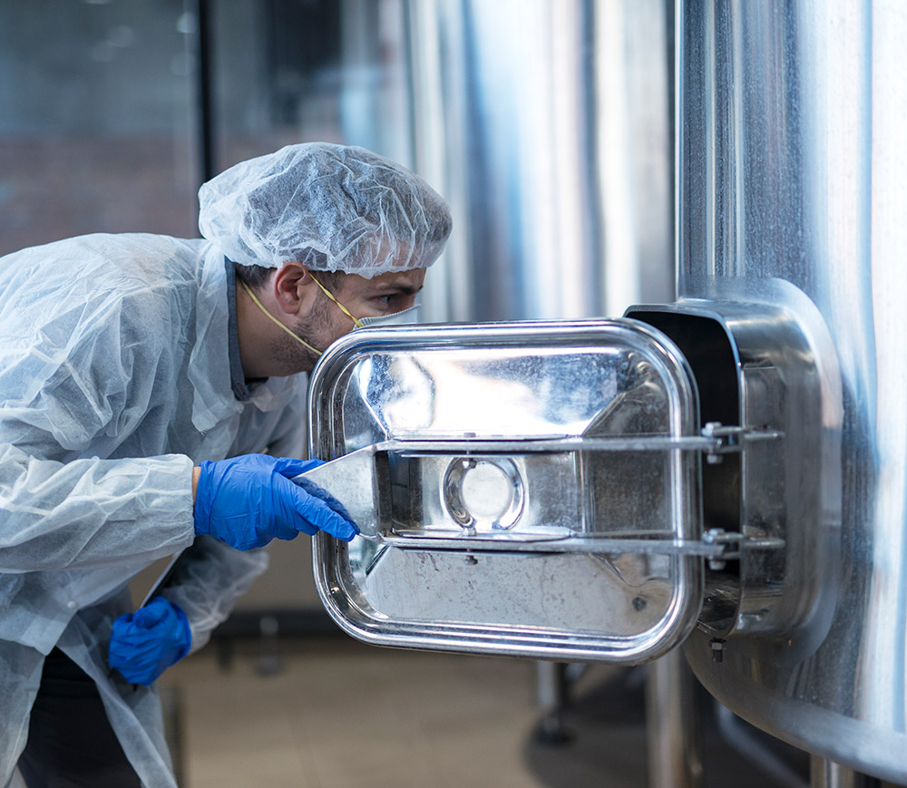 Food factory production area with Acrylicon resin flooring