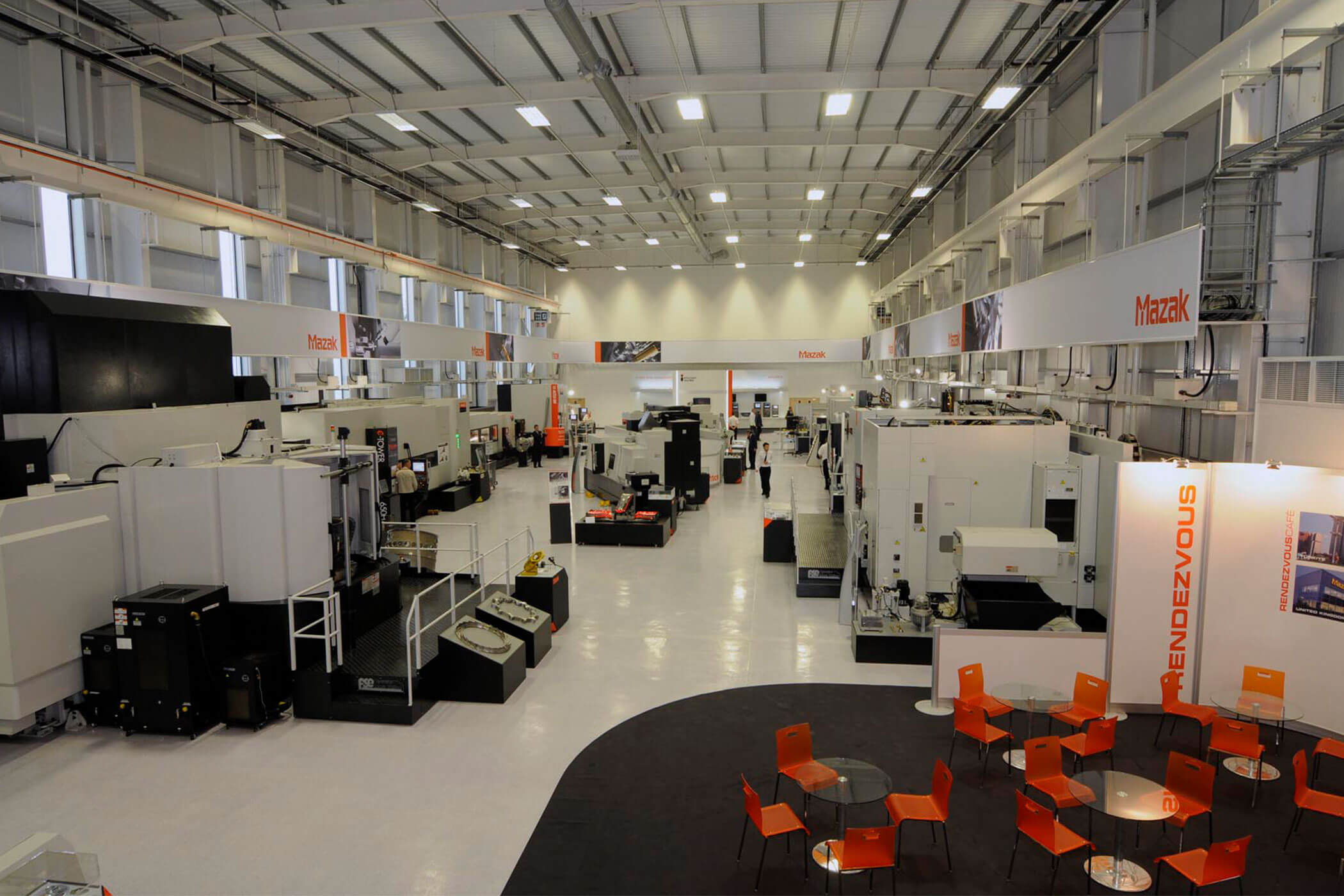 Acrylicon resin flooring in a Mazak engineering facility