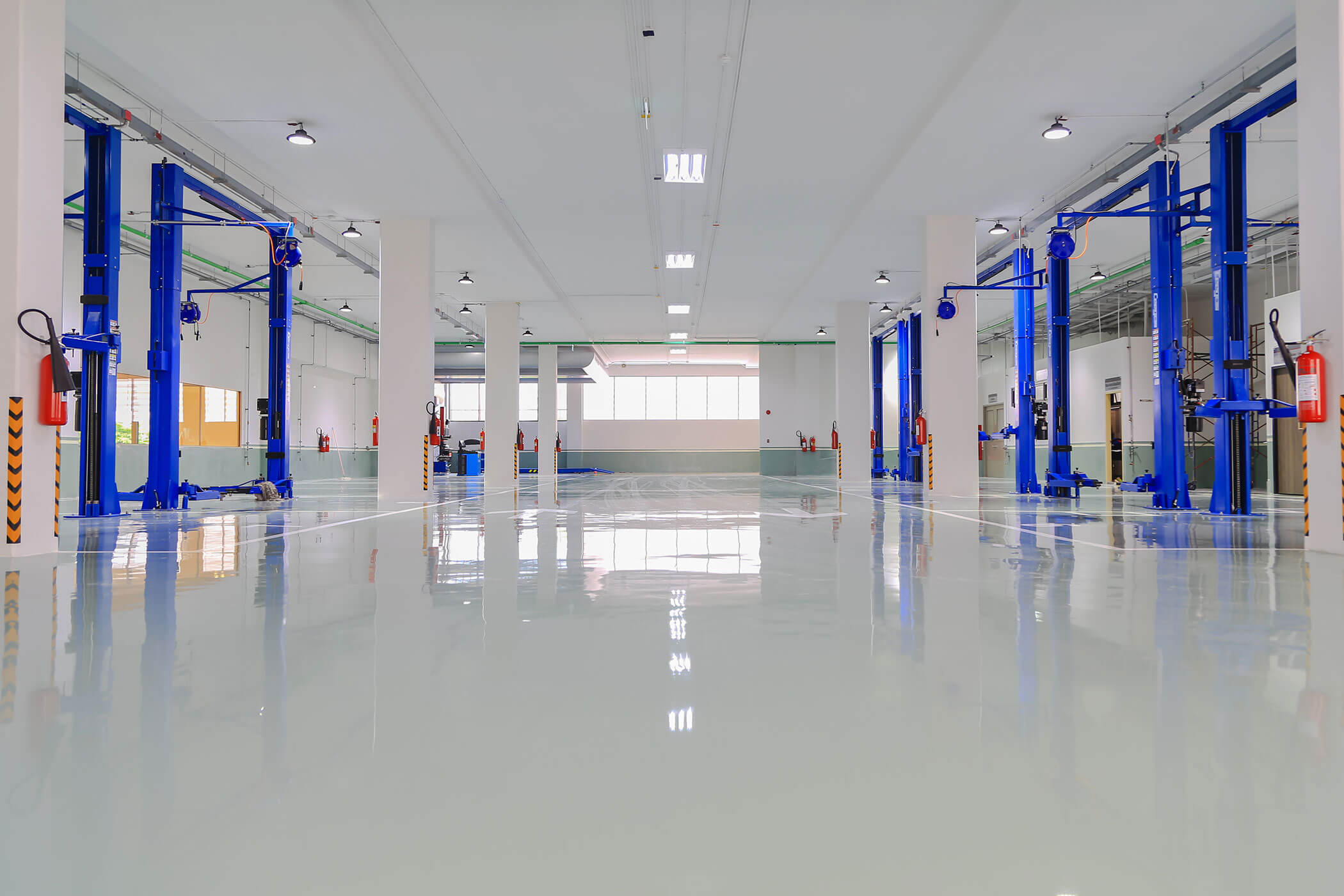 Acrylicon resin flooring